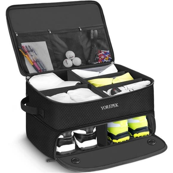 2 Layer Golf Trunk Organizer, Waterproof Car Golf Locker, DurableTrunk Storage - Picture 1 of 6